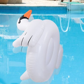  Adult Pool Float Raft Boats Inflatable Swan Shaped Floating Lounge Chair	