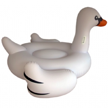Adult Pool Float Raft Boats Inflatable Swan Shaped Floating Lounge Chair