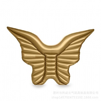  Unique design Huge Inflatable float Golden Angle wings pool float for water play	