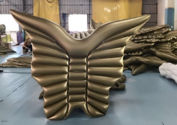  Unique design Huge Inflatable float Golden Angle wings pool float for water play	