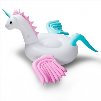  Candy Pink and Blue giant inflatable pegasus pool float	