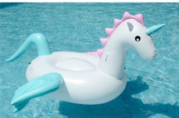  Candy Pink and Blue giant inflatable pegasus pool float	