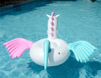  Candy Pink and Blue giant inflatable pegasus pool float	