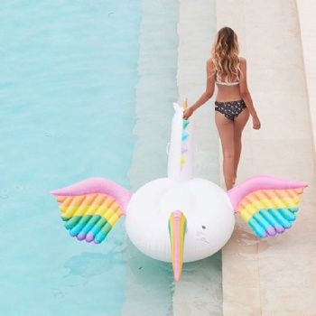  Giant inflatable Rainbow Pegasus float large Pegasus Swimming Pool Float	