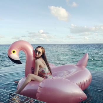  Hot sale inflatable pvc giant flamingo pool floating for kids and adults	