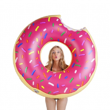 giant frosted donut swim ring pool float