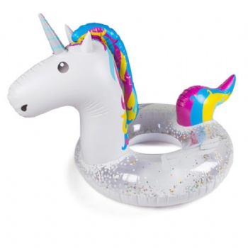  giant inflatable unicorn pool float with sparking sprinkles	