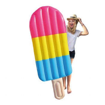 180cm Giant Rainbow Popsicle Air Lounger Ice lolly Inflatable Pool Float Icicle Swimming Ring For Adult Water Summer Toys