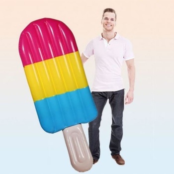  180cm Giant Rainbow Popsicle Air Lounger Ice lolly Inflatable Pool Float Icicle Swimming Ring For Adult Water Summer Toys	