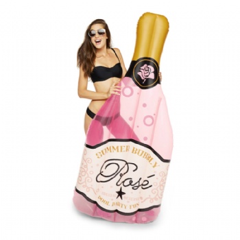 Giant inflatable Rose bottle pool float