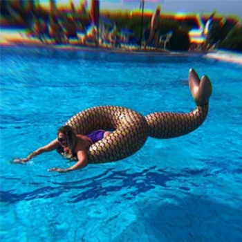  giant Rose Gold Mermaid Tail pool float hot sale	