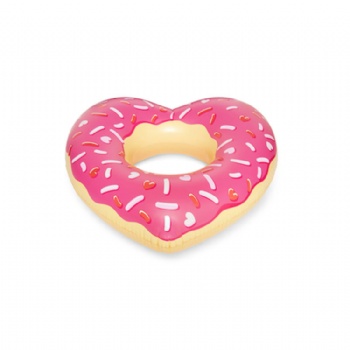  giant inflatable Heart shaped donut swim ring pool float	