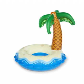  Giant inflatable island oasis swimming ring pool float	