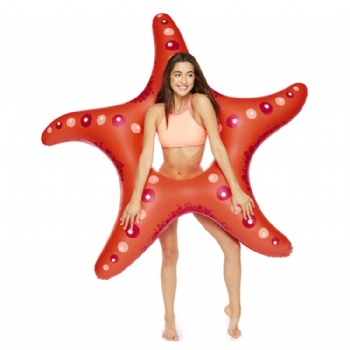  Giant inflatable starfish swimming ring pool float	