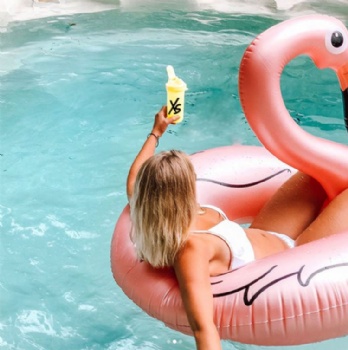  giant Rose Gold flamingo pool float hot sale	