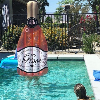  Giant inflatable Rose bottle pool float	