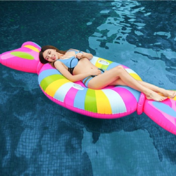 Colorful Candy Inflatable Pool Floats Summer Beach Water Mattress